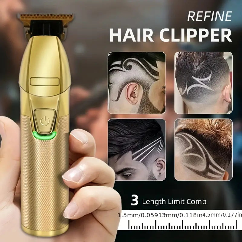 Rechargeable Waterproof Cordless Beard Hair Clipper