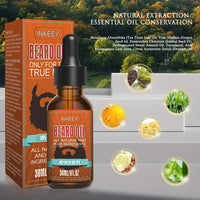 Natural Organic Beard Care Oil for Smoothing & Shaping
