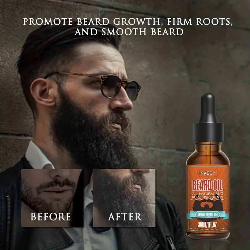 Natural Organic Beard Care Oil for Smoothing & Shaping