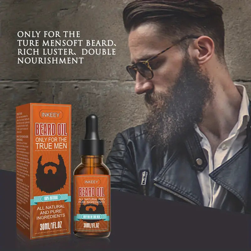 Natural Organic Beard Care Oil for Smoothing & Shaping