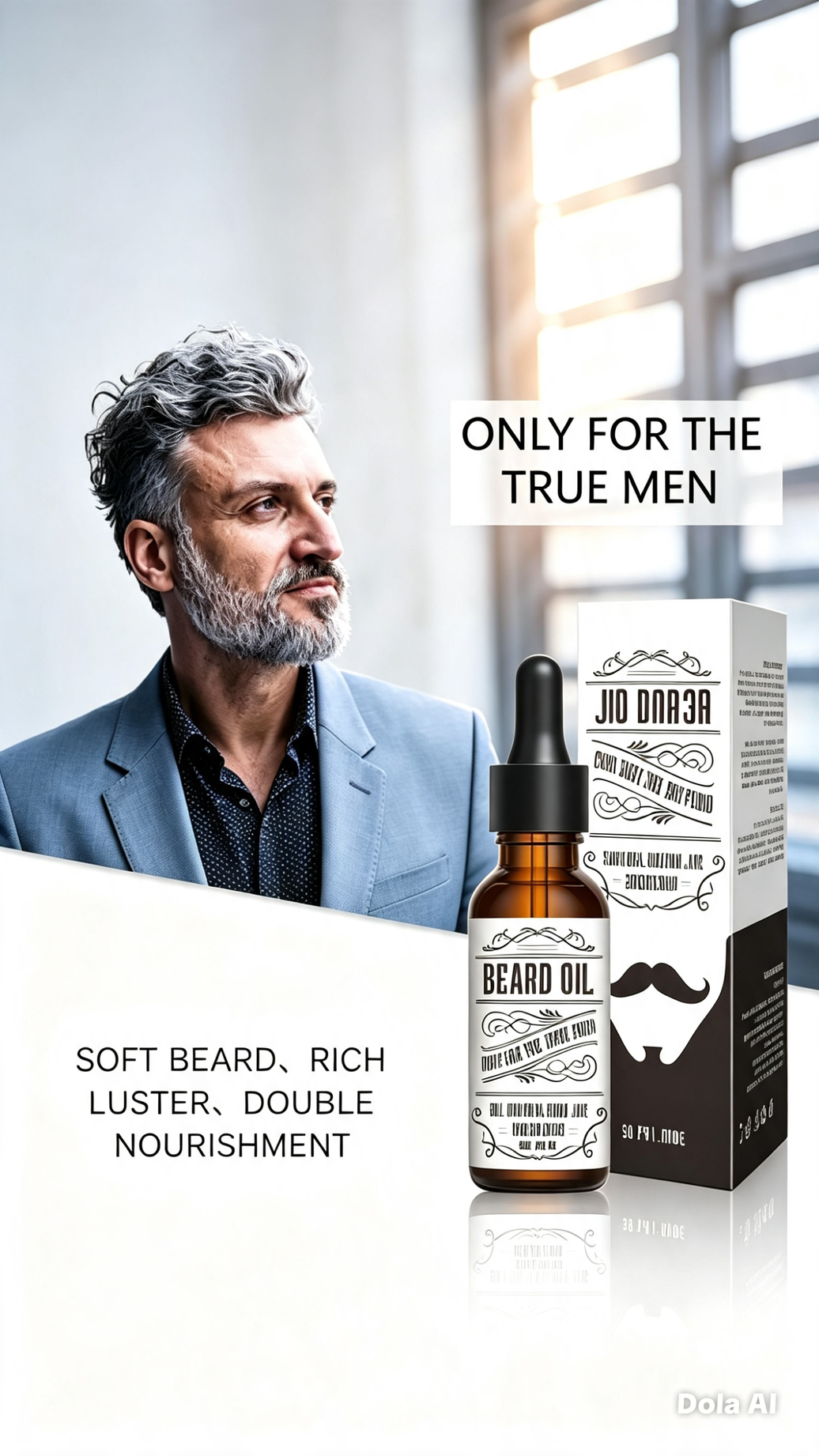 Natural Organic Beard Oil with Shea Butter for Men 1 oz