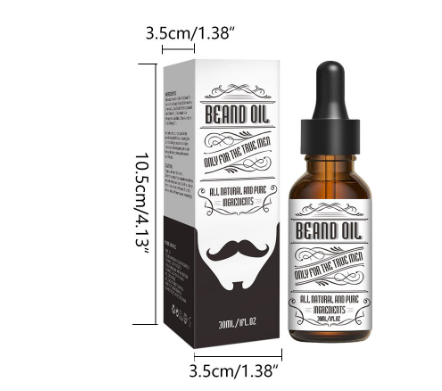 Natural Organic Beard Care Oil for Smoothing & Shaping