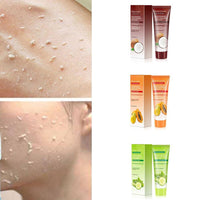 Cucumber Coconut Papaya Facial Exfoliating Gel Cream Body Cleansing