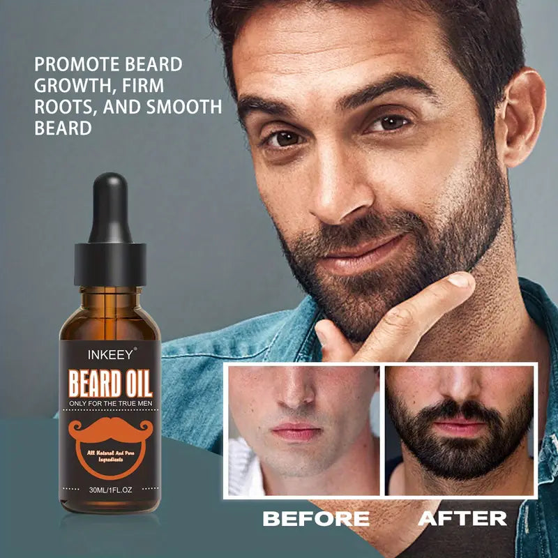 Natural Organic Beard Care Oil for Smoothing & Shaping